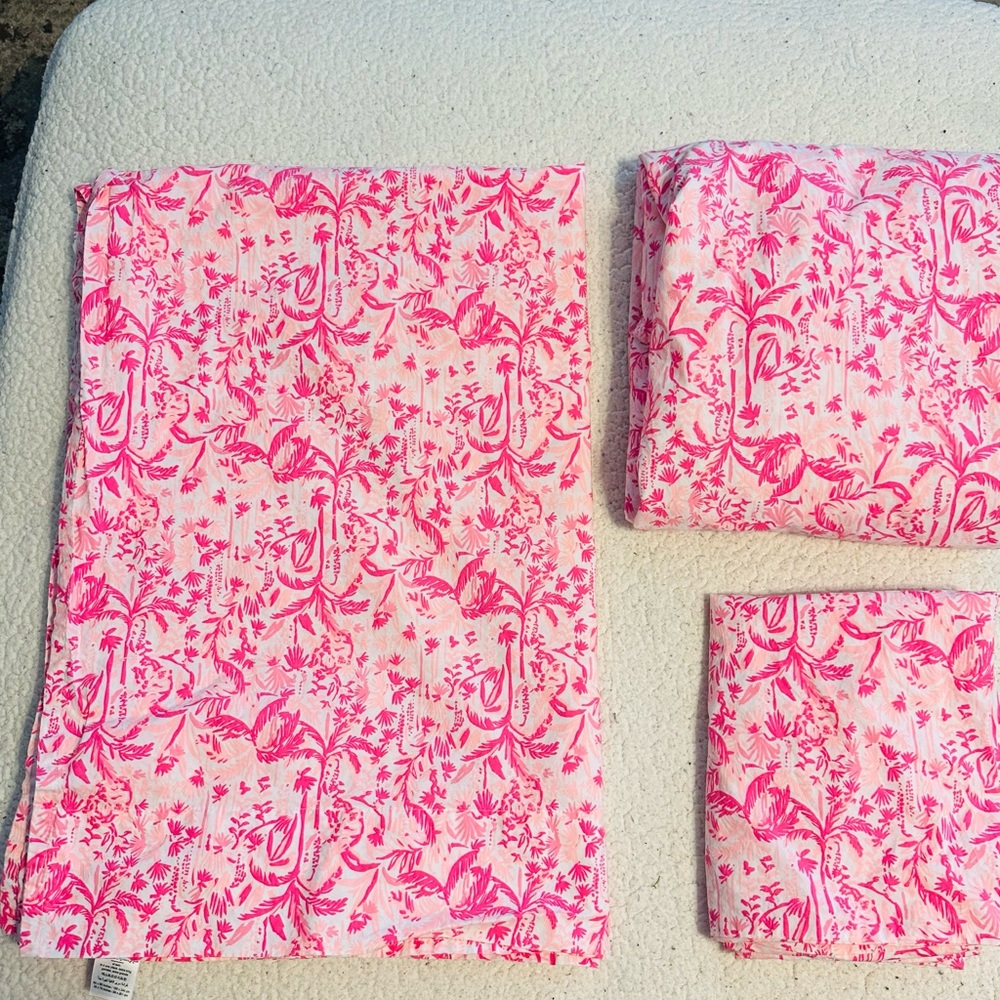 Lilly Pulitzer Pink Floral Bedding Sheets